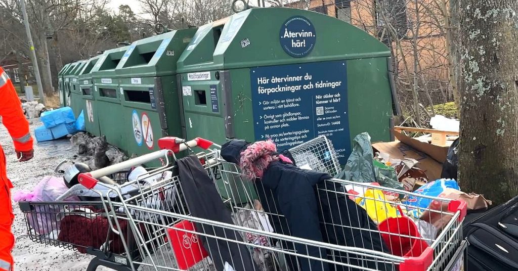 Skräpiga återvinningsstationer minskar återvinningsgraden