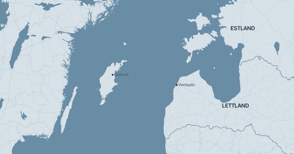 Skada på kabel mellan Lettland och Gotland