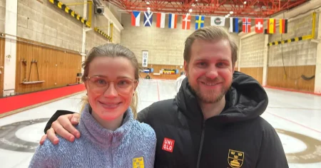 Stenar skar på isen – ”high chaparral” för syskonen i OS-genrepet