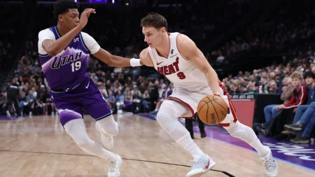 Pelle Larsson gör 20 poäng när Miami besegrar Utah 147-116