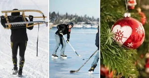 Hockey, kälke och styrkepass under Kalle Anka – så tränar vintersportstjärnorna på julafton