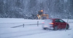 Efter röda snövarningen: Lugn natt i Ångermanland