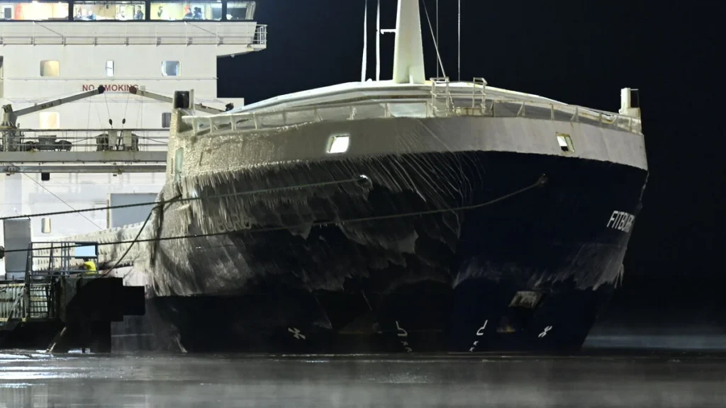 Ankare drogs flera kilometer vid kabelbrott mellan Finland och Estland