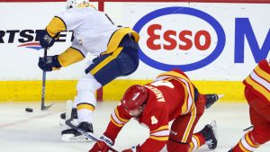 Två svenska poäng när Calgary föll mot Nashville