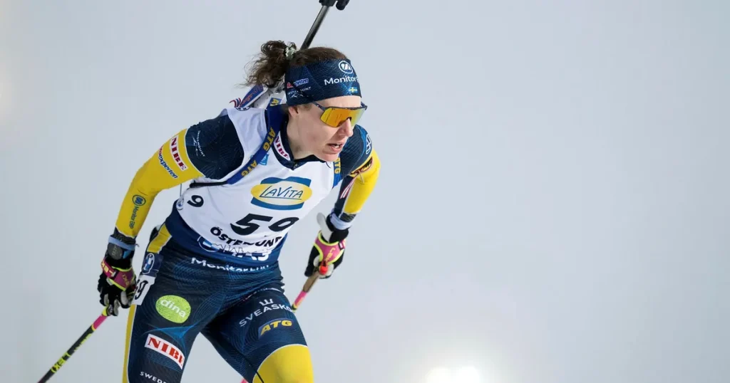 Efter segern – Hanna Öberg bommade pallen