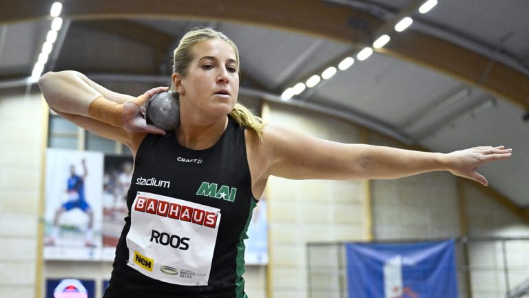 Fanny Roos sätter personligt inomhusrekord i kulstötning med 19,45 meter inför Världscupen