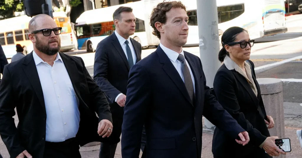 Zuckerberg vittnade i unik rättegång om sociala medier