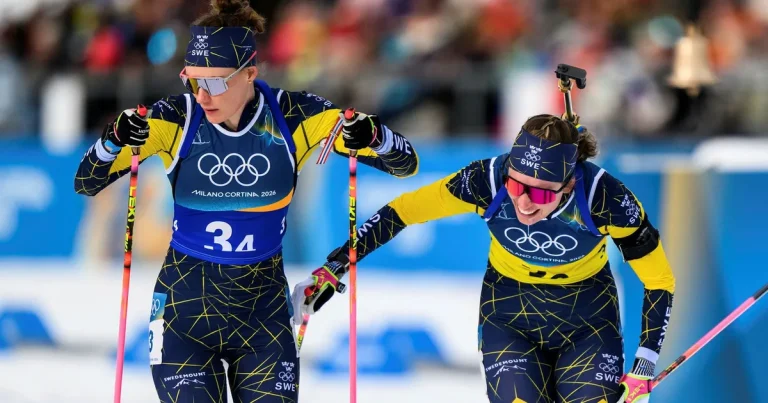 Medaljmålet uppfyllt – silver till Sverige i skidskyttestafetten