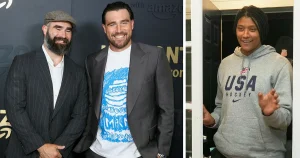 Kan se dotterns OS-debut tack vare bröderna Kelce