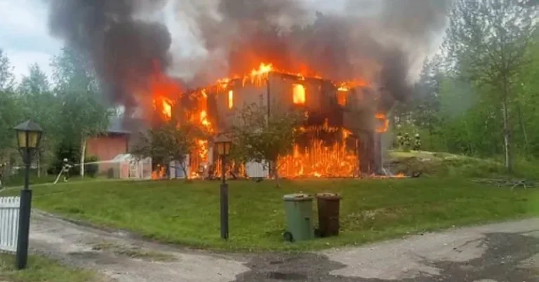 Polisen lämnade – då försökte mannen tända eld på sambon