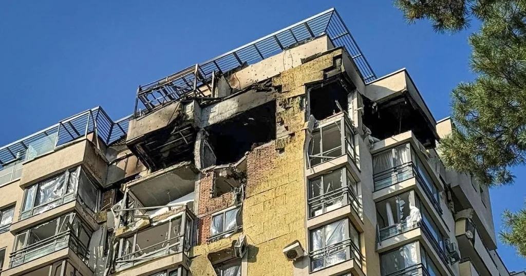 De förlorade sina hem när ryska drönarna slog ner i kvarteret