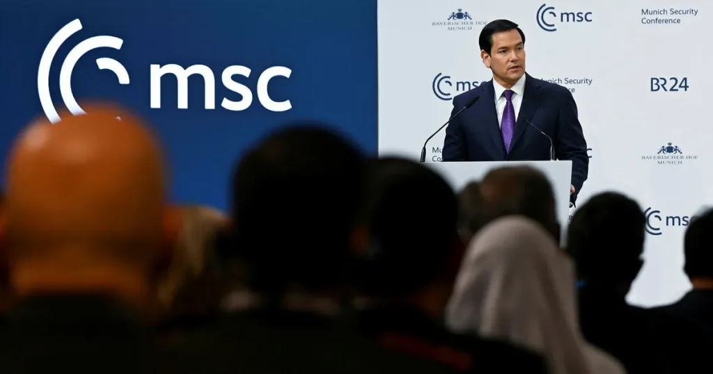 Lättnad efter Rubios tal i München