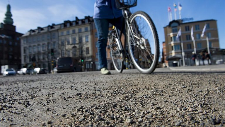 Se upp för grus när du cyklar