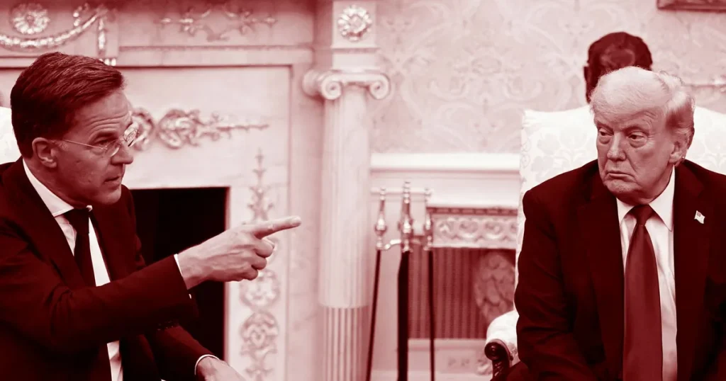 Ledare: Den fjäskande Mark Rutte gör oss till Trumps slagpåse