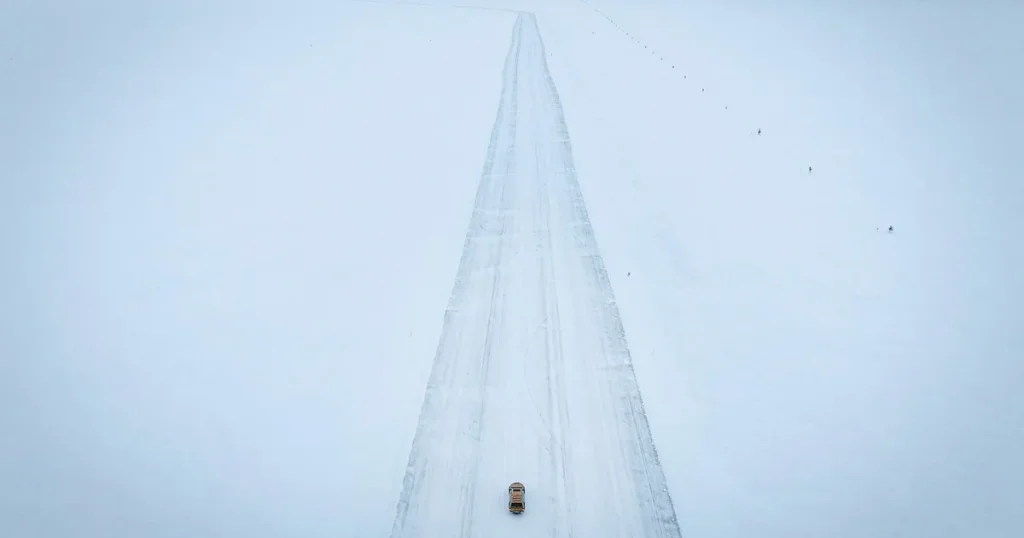 30 kilometer bilväg över havsisen: ”Mitt skötebarn”