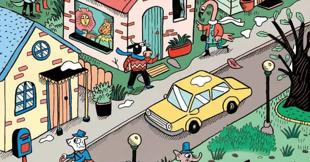 Kollektivet spelar huvudrollen i en lite tjatig bilderbok att trots allt charmas av