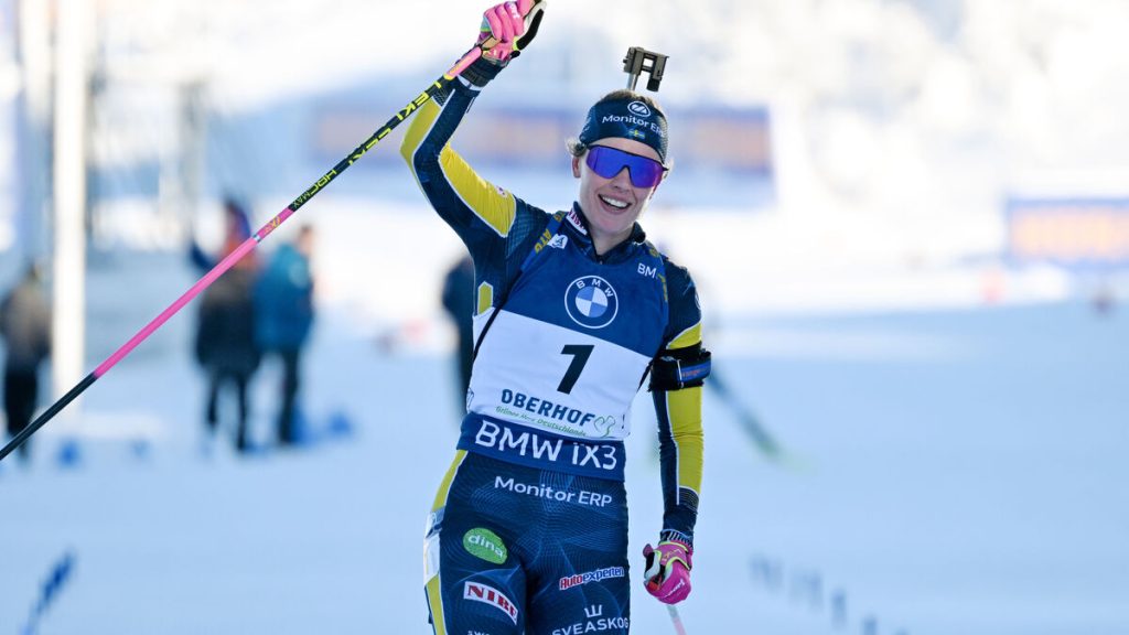 Sverige vann mixstafetten i skidskytte i Otepää trots straffrunda, helt chockade