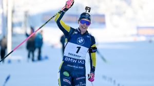 Sverige vann mixstafetten i skidskytte i Otepää trots straffrunda, helt chockade