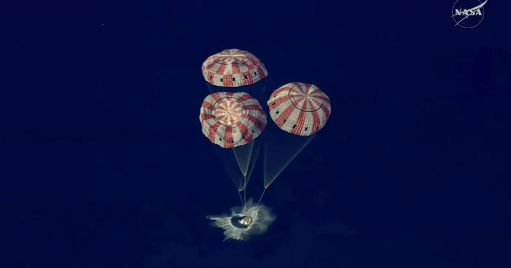 Artemis II tillbaka på jorden