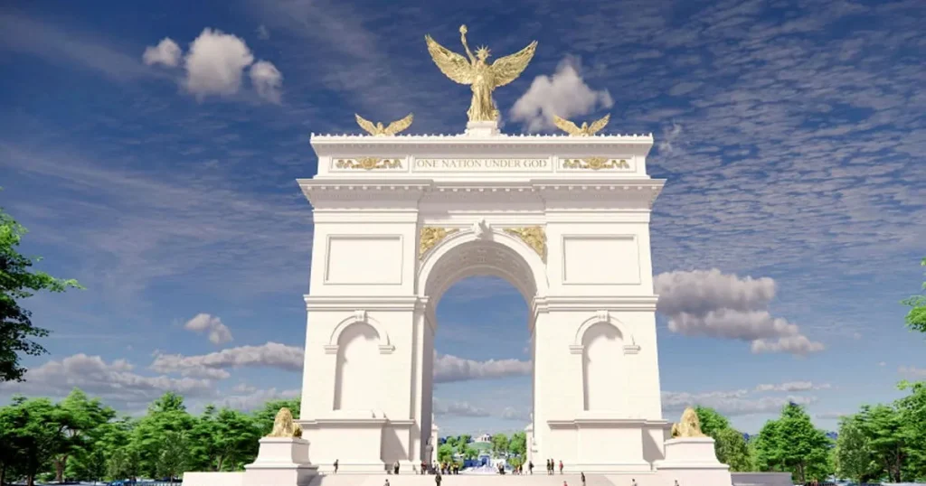 Nya ritningar släppta – så kan Trumps triumfbåge se ut