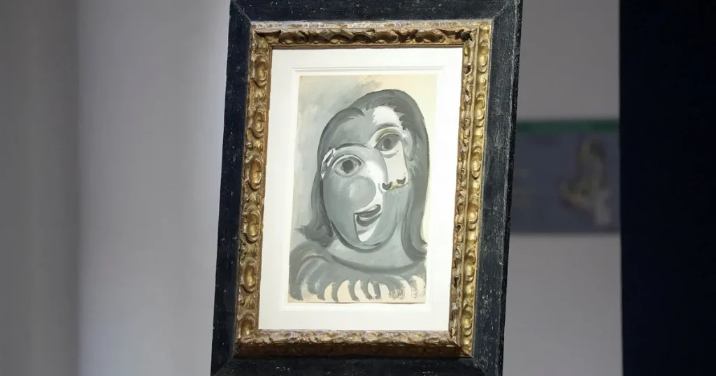 Kvinna vann Picassomålning på lotteri