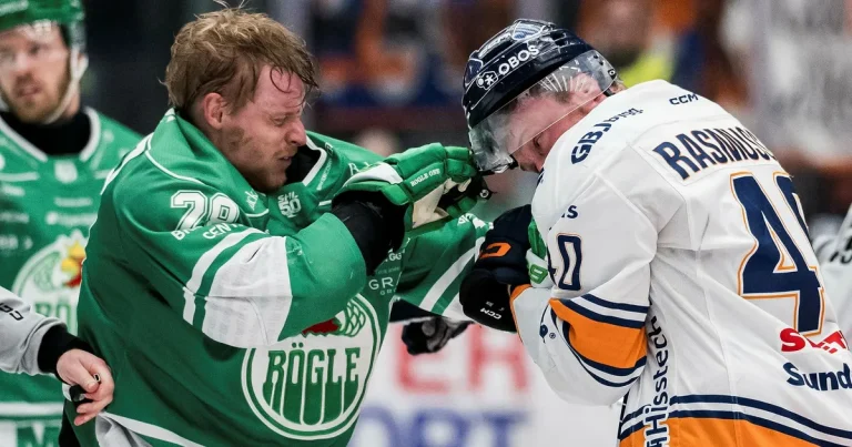 Stökigt när Rögle vann på knock – på väg mot final