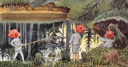 I Elsa Beskows älskade sagor kommer barnen med naturen