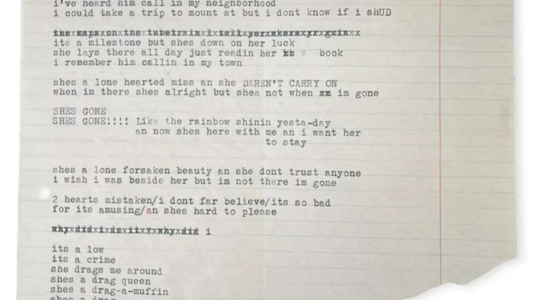 Utkast av Bob Dylans låt ”I’m Not There” hittad i Allen Ginsbergs bok