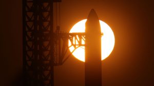 Musks gigantiska Starship-raket sköts upp från Texas