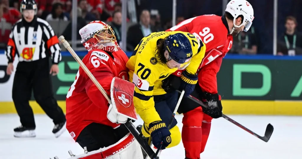 Hårda tag när Schweiz slog ut Sverige i heta VM-kvarten