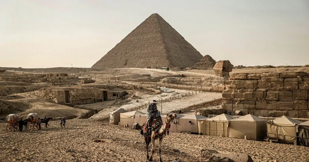 Ikonisk pyramid byggdes med skydd mot jordskalv