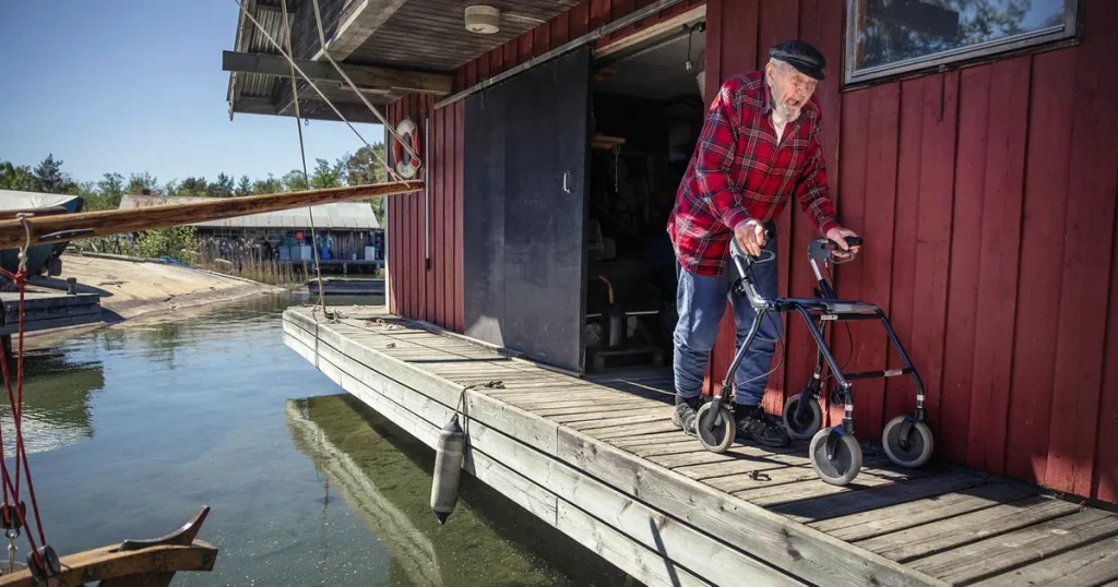 Göte, 96, är äldst i skärgården: ”Haft en råstyrka i släkten”