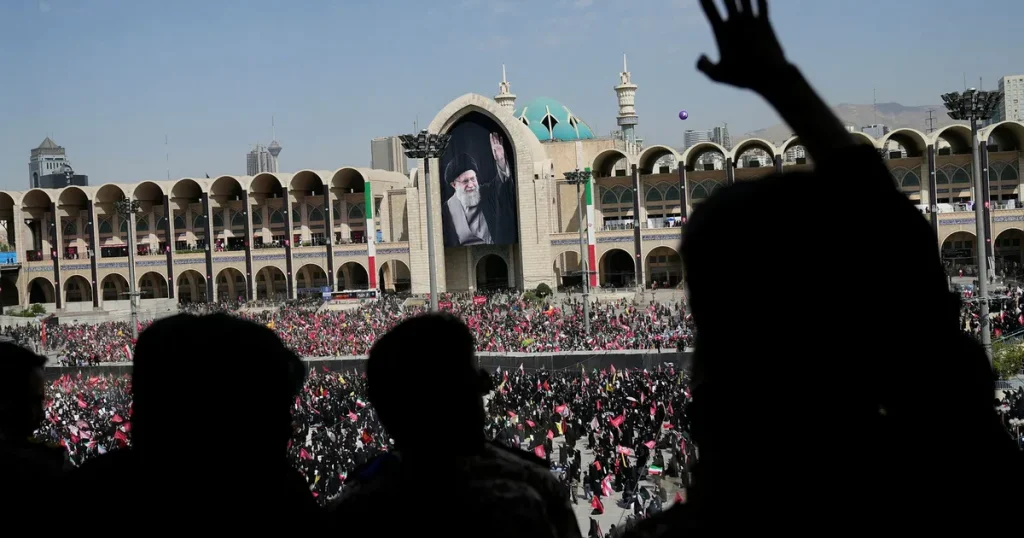 Rop på hämnd under Khameneis begravning
