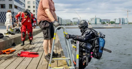 Flera ton elsparkcyklar i Stockholms vatten