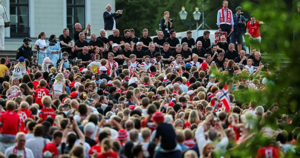 Hela Norge ror – då var Haaland plötsligt borta
