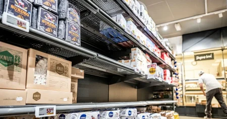 Tomt på Barillapasta och Wasabröd i Icas butiker
