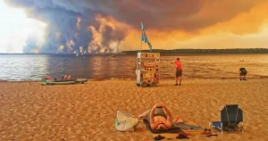 Björn Wiman: Vi tar selfier på stranden när världen brinner