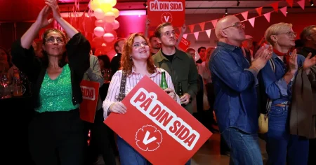 Vänsterpartiet går starkt i Valun: ”Adjö Tidö”