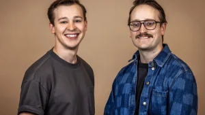 KAJ-duon Jakob Norrgård och Axel Åhman fruktar en tabbe i På spåret
