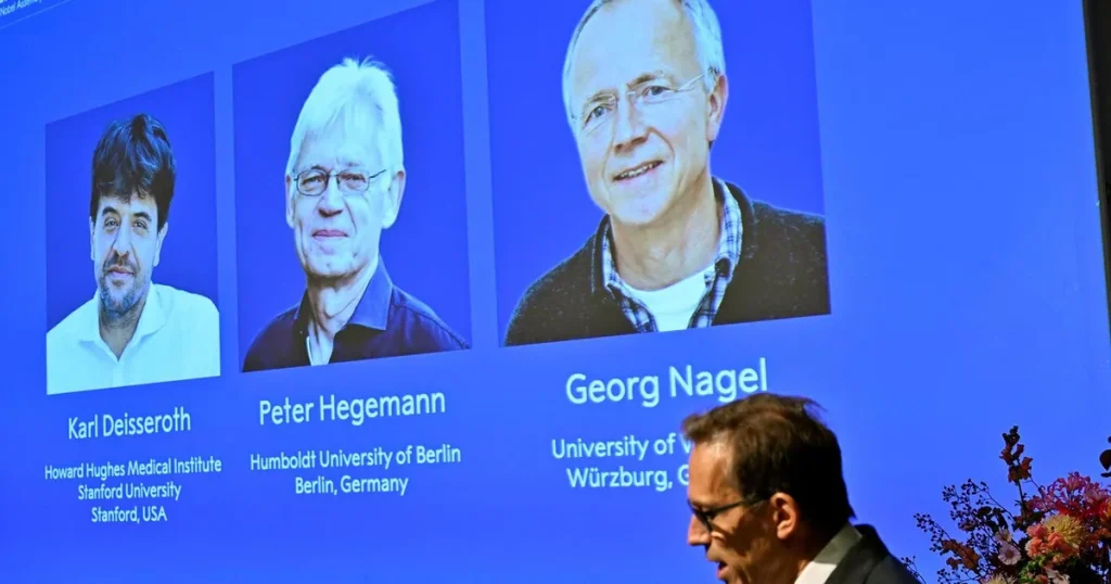 Trio tilldelas Nobelpris för upptäckter inom optogenetik