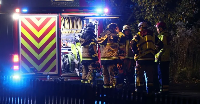 Sju barn skadade efter garagebrand i Fristad