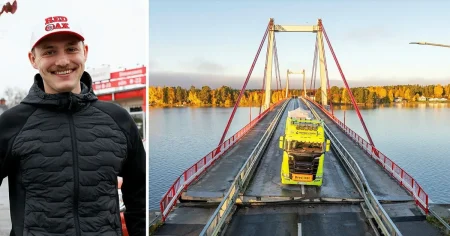 På väg att bli pappa – när bron havererade: ”Släkt var förberedda med båt”