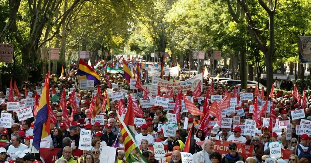 Många protester runt om i Europa