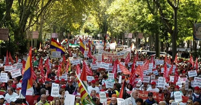 Många protester runt om i Europa